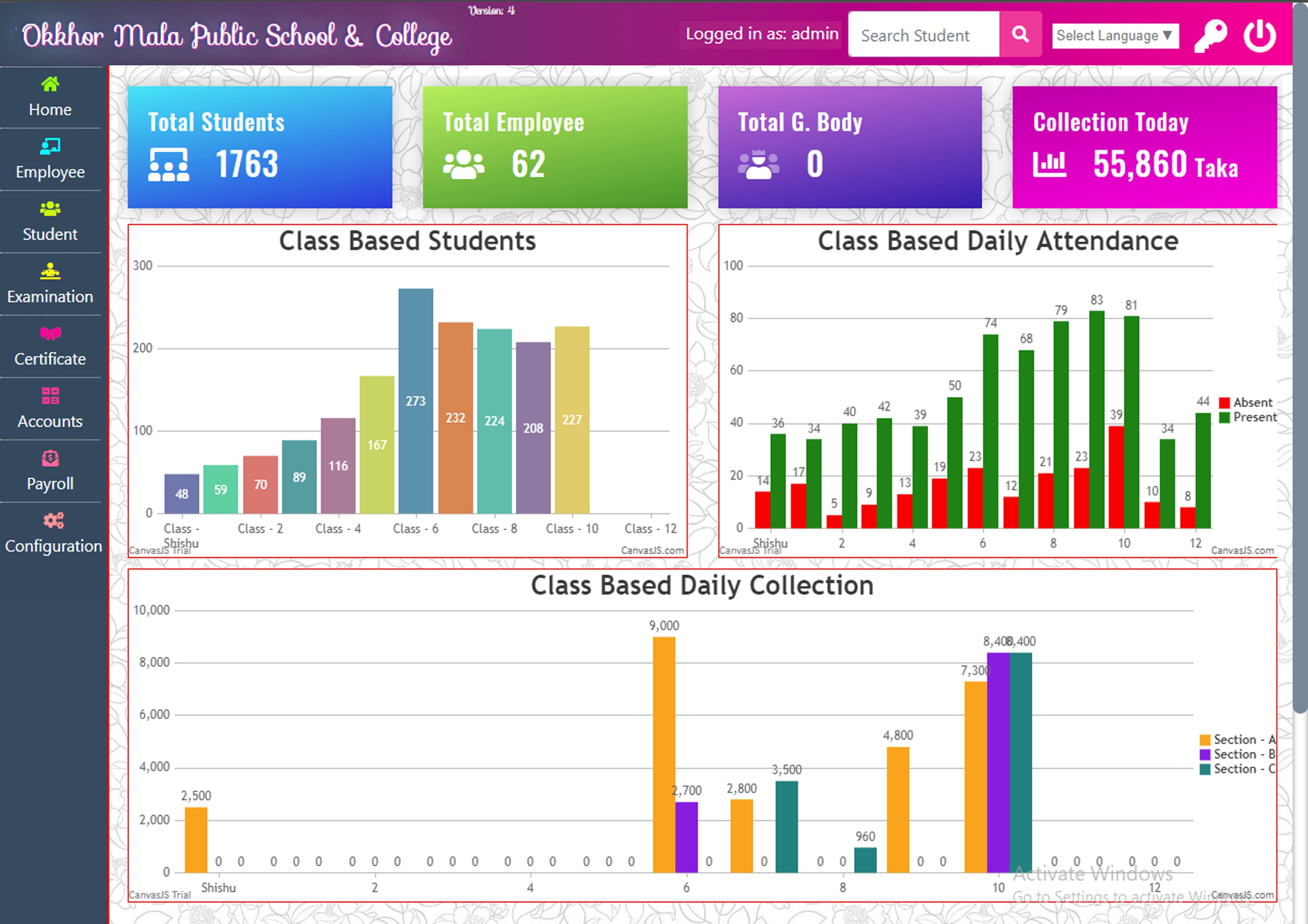 Dashboard UI